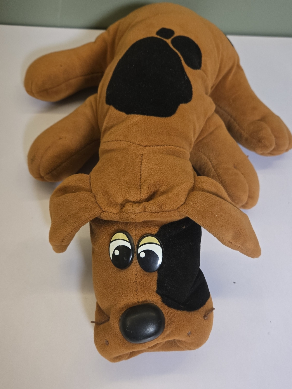 1985 Vintage Tonka Pound Puppy Large Plush - Brown with Black Spots